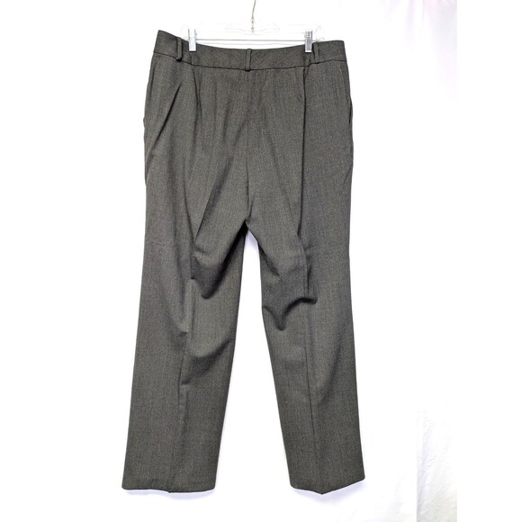 Lauren Ralph Lauren Wool Blend Dress Pants Plus 14W Gray Trouser - Picture 7 of 9